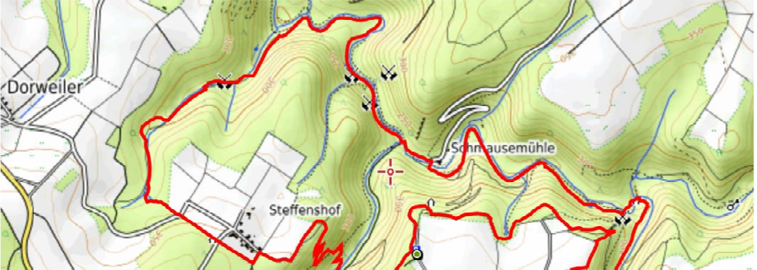 Karte Baybachklamm