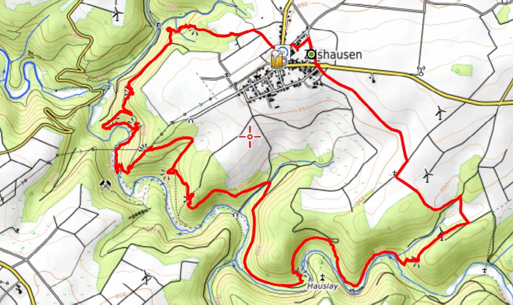 Karte Felsenweg Zilshausen