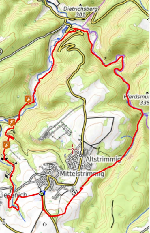 Karte Layensteig Langversion